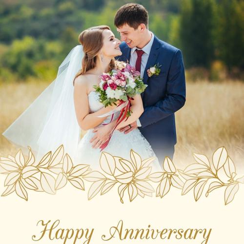 anniversary photo frame