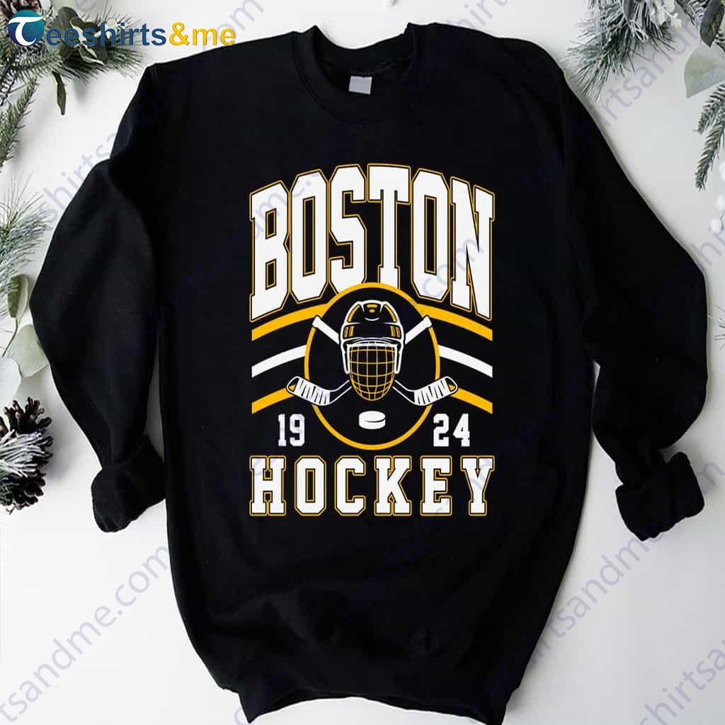 Vintage Logo Boston Hockey Shirt, Gift for Fan Hockey
